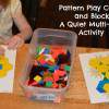 pattern play cards and blocks