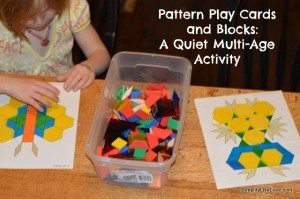 pattern play cards and blocks